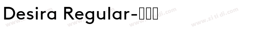 Desira Regular字体转换